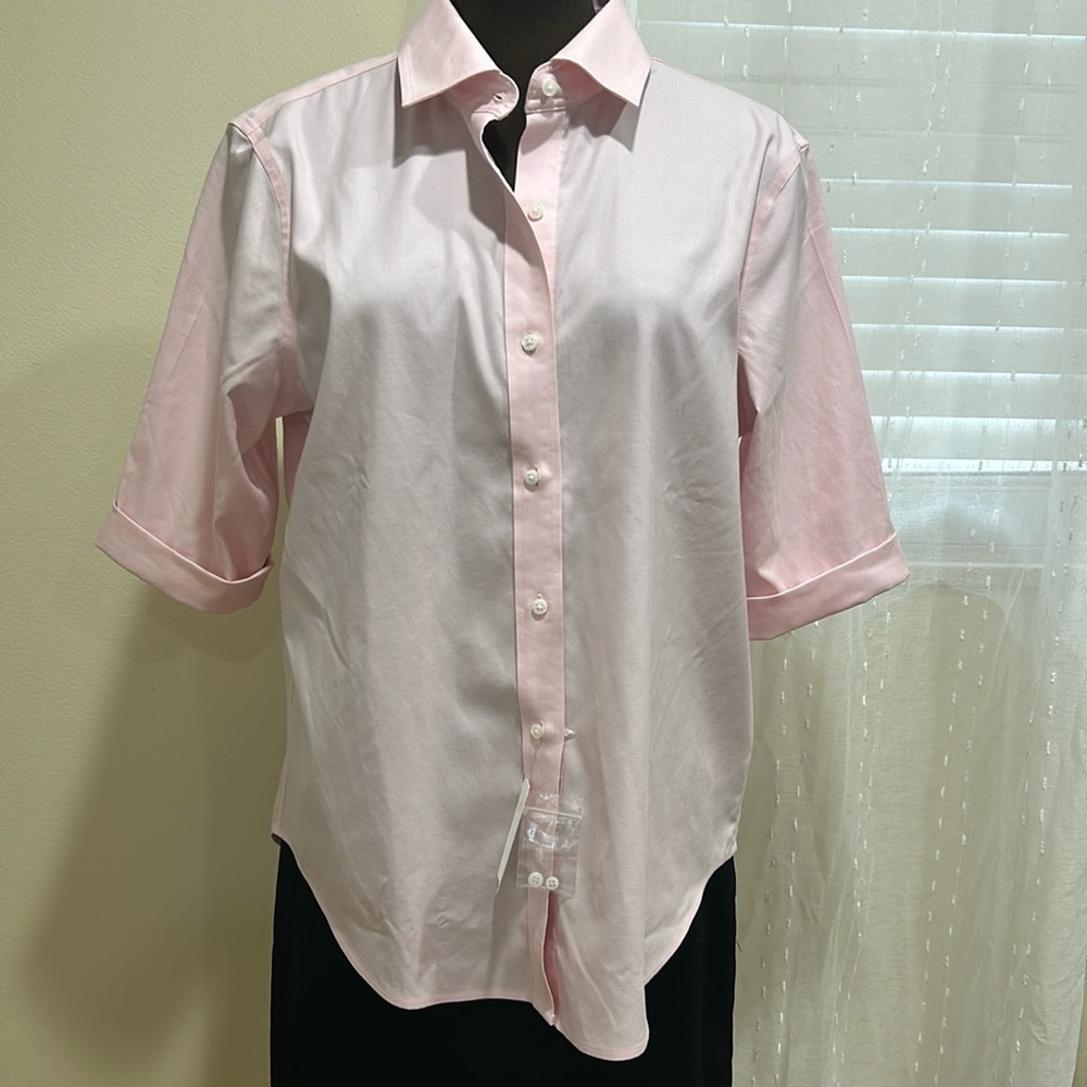 Brooks Brothers size 8 pink shirt new classic fit